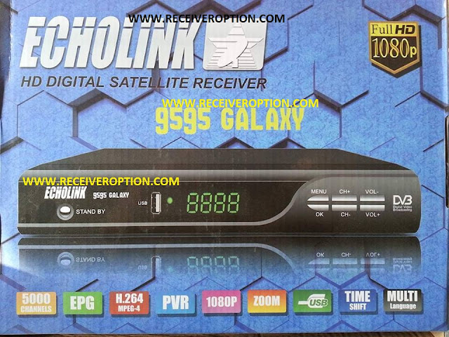 ECHOLINK 9595 GALAXY HD RECEIVER CCCAM OPTION
