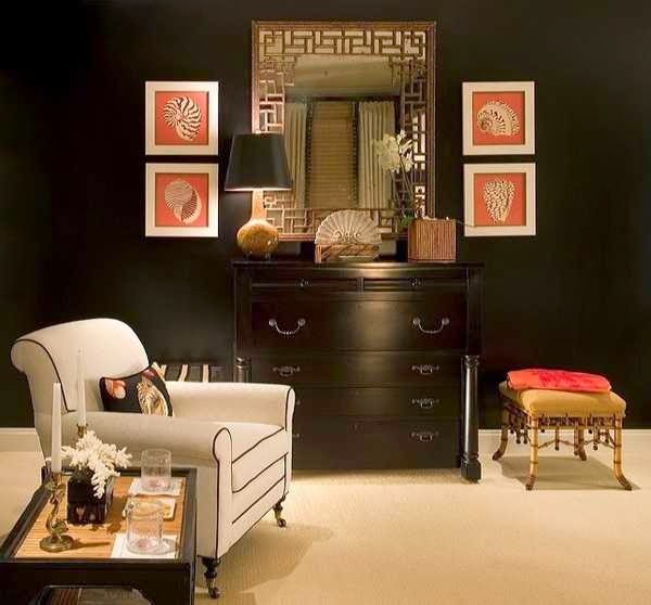 Decorating Ideas for dark colored walls