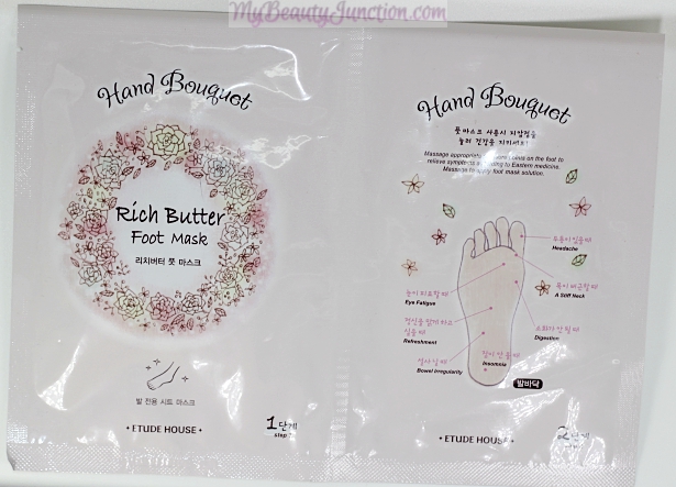  Etude House Hand Bouquet Rich Butter Foot Mask review