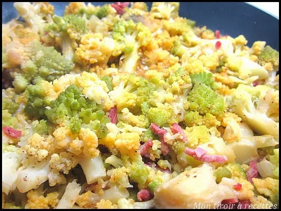 Mon tiroir à recettes - Blog de cuisine: Poêlée de chou romanesco