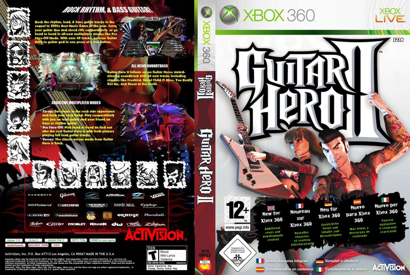 Guitar Hero 2 II LT XBOX 360 ISO Download Torrent Mundo Guitar Hero