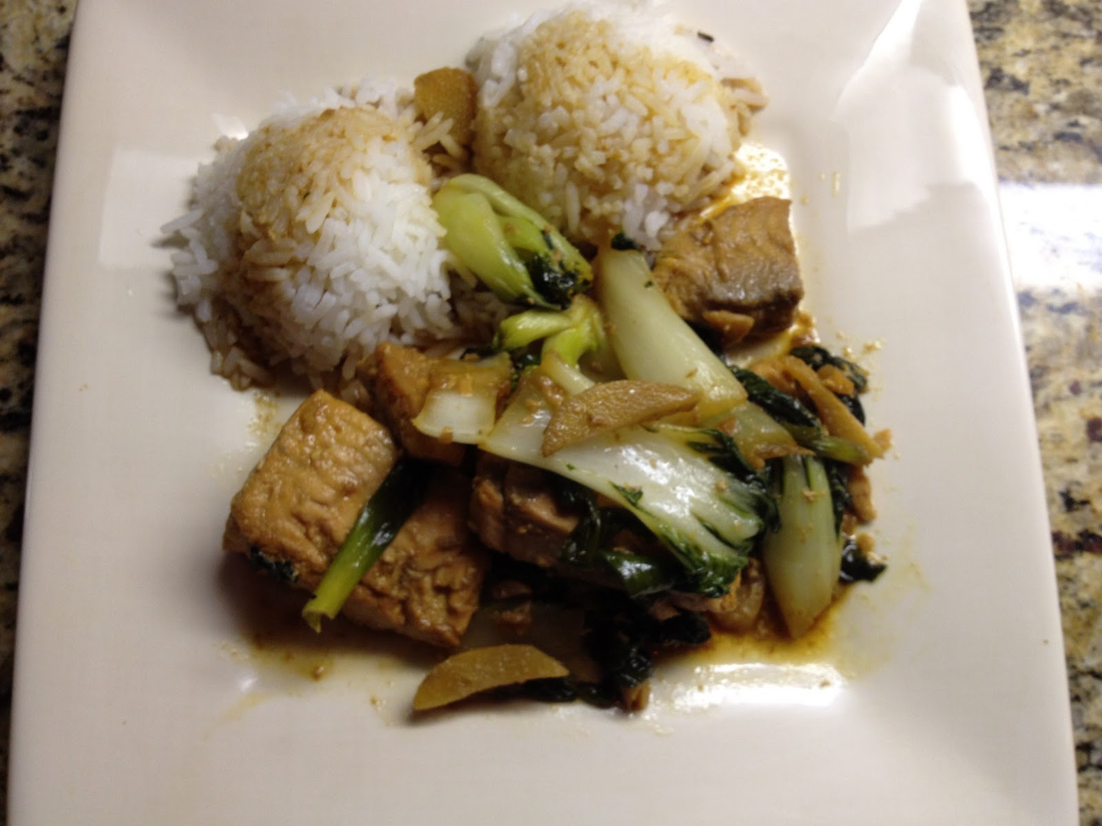 Maya's food for thought Ginger Fish with Bok Choy
