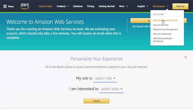 حساب أمازون VPSRDB 11