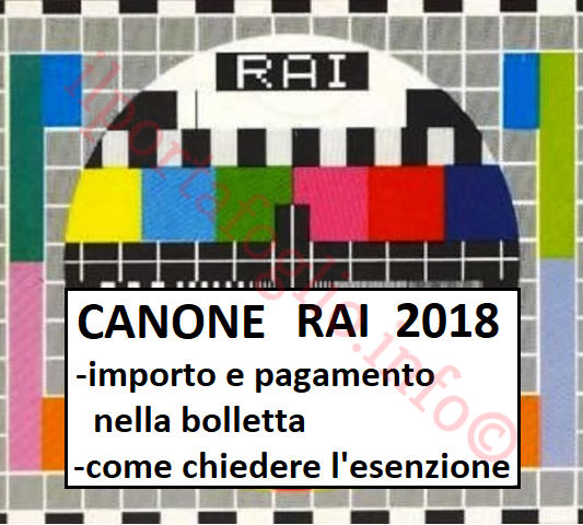 SCARICA MODULO ESENZIONE CANONE RAI 2018