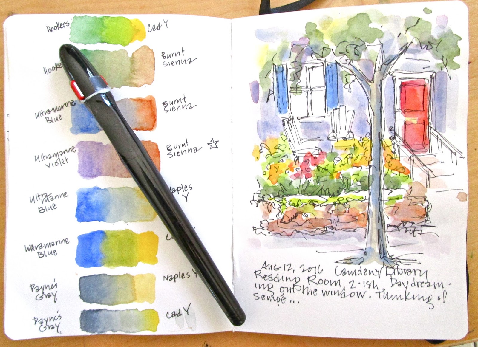 Sketchbook Wandering : Studying: Sketching and Watercolor Painting