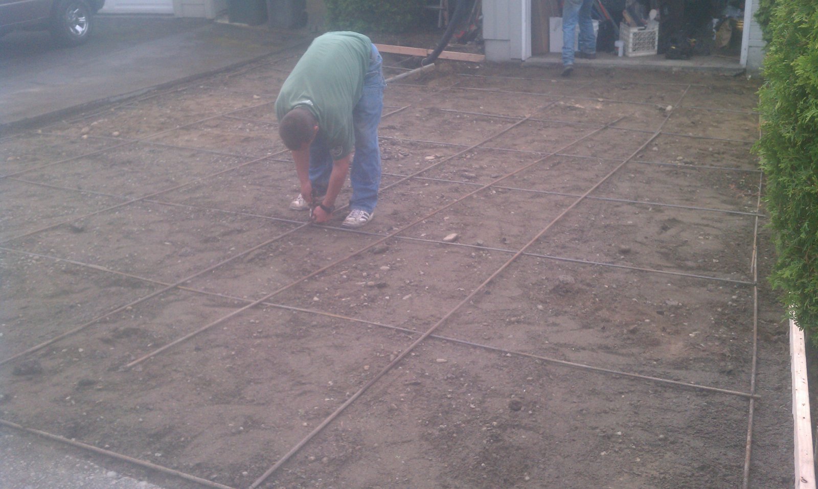 JS Restoration Driveway rebar completed.Ready for pore.