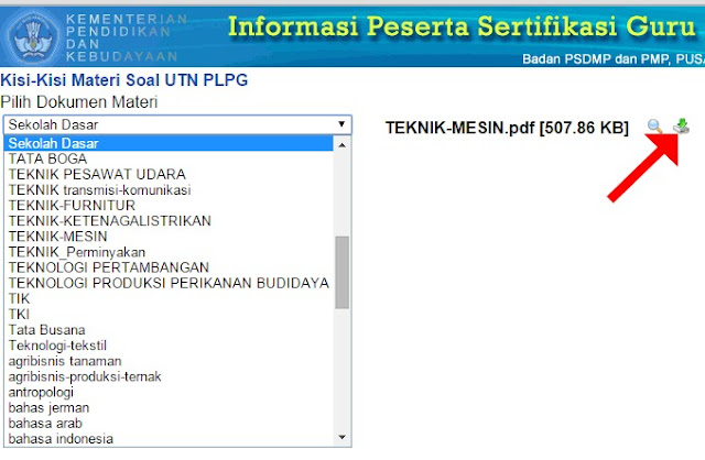 Download Kisi-Kisi Materi Soal Ujian Tulis Nasional ( UTN )  PLPG Terbaru 2015