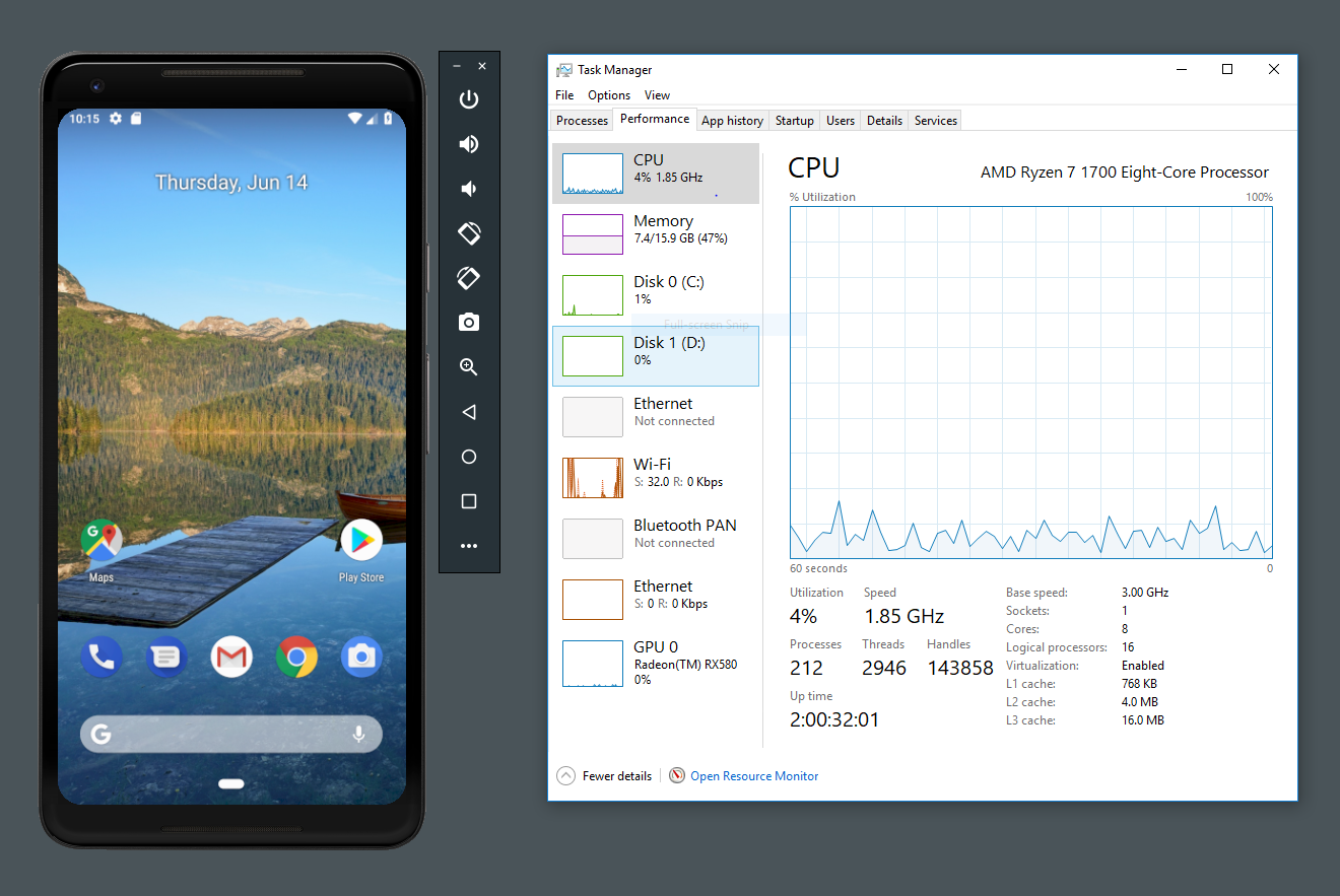 Android Developers Blog: Android Emulator - AMD Processor & Hyper-V Support