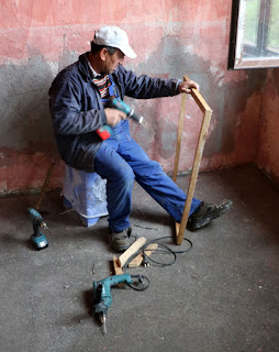 Bekir constructing a frame Bekir constructing a frame