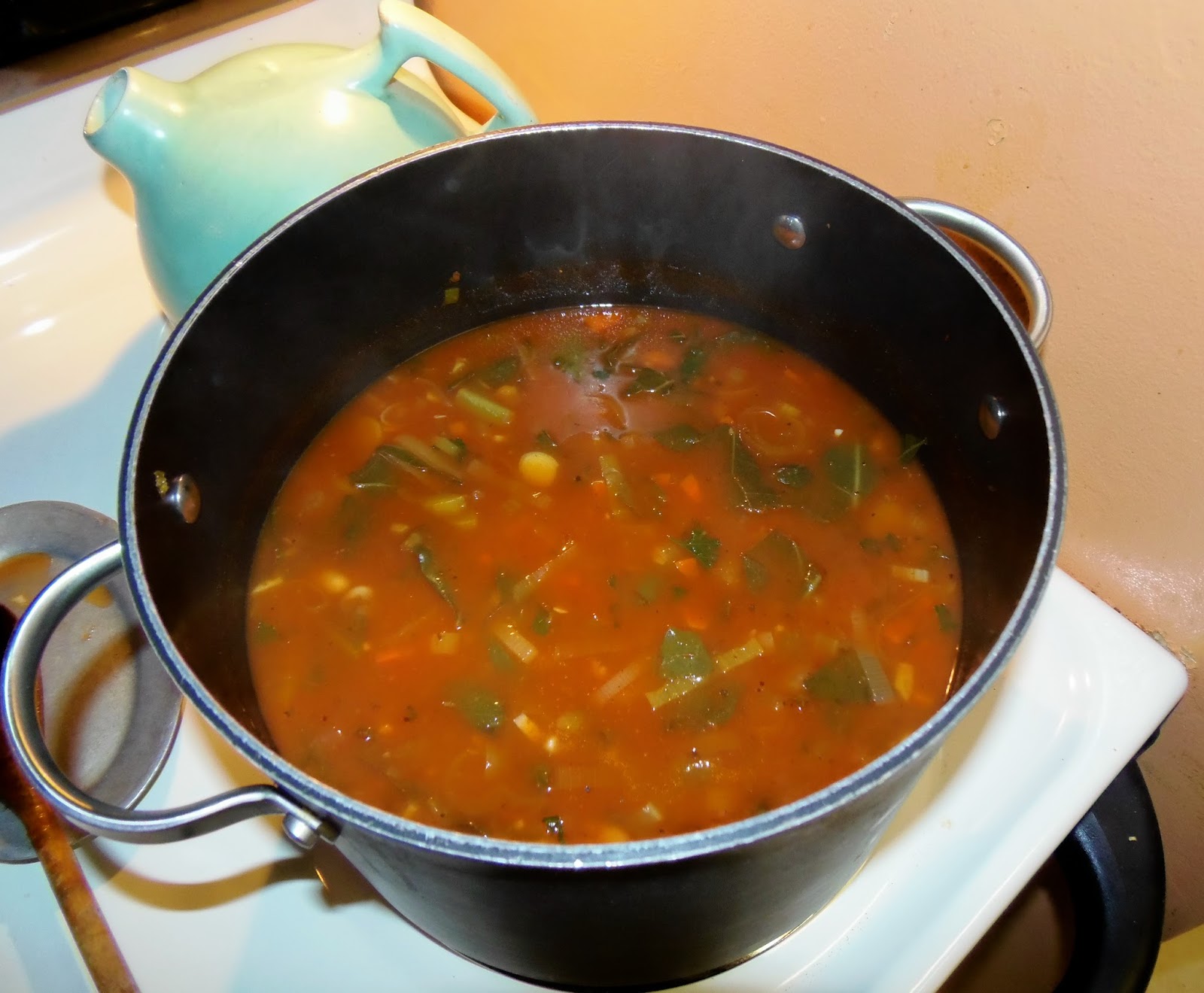 Glo's Kitchen Smoky Vegetable & Wheat Berry Soup