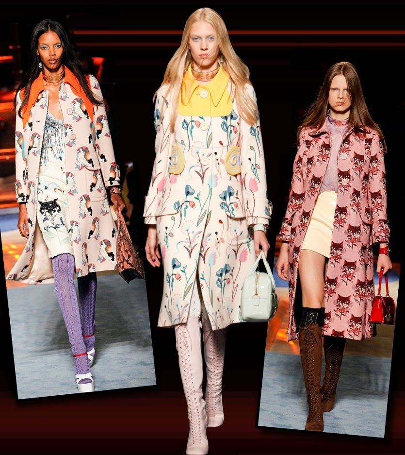 Fashion & Lifestyle: Miu Miu Coats... Spring 2014 Womenswear