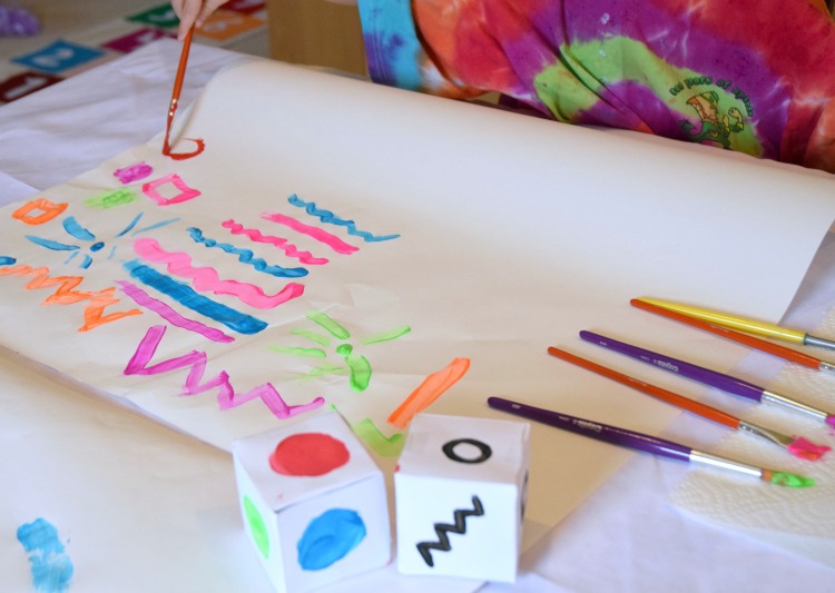 Paint By Dice Process Art Painting Activity For Toddlers Preschoolers Kindergarten Or Paint By Dice Process Art Painting Activity For Toddlers Preschoolers Kindergarten Or