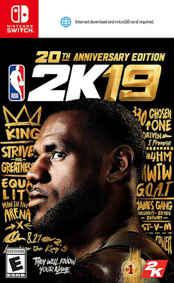 Nba 2k19 Game Cover Nintendo Switch 20th Anniversary