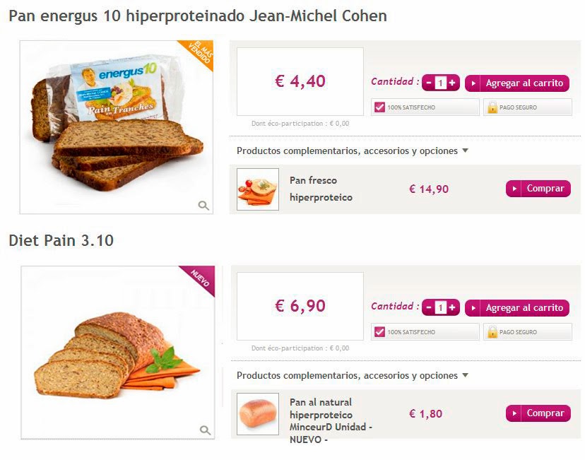 panes bajos en hidratos