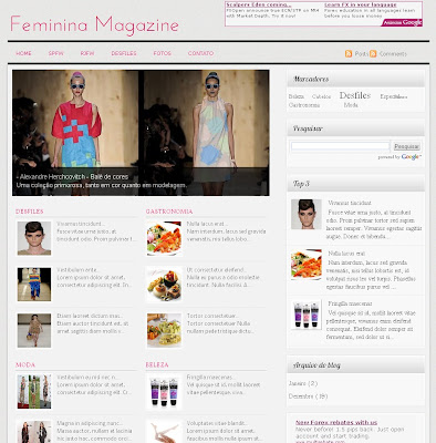 woman magazine blogger theme