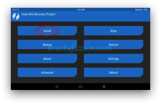 TWRP - Install Gapps - Cara Update Galaxy Tab P3110 Ke Android 6 Marshmallow
