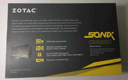 ZOTAC SONIX PCIe NVMe SSD