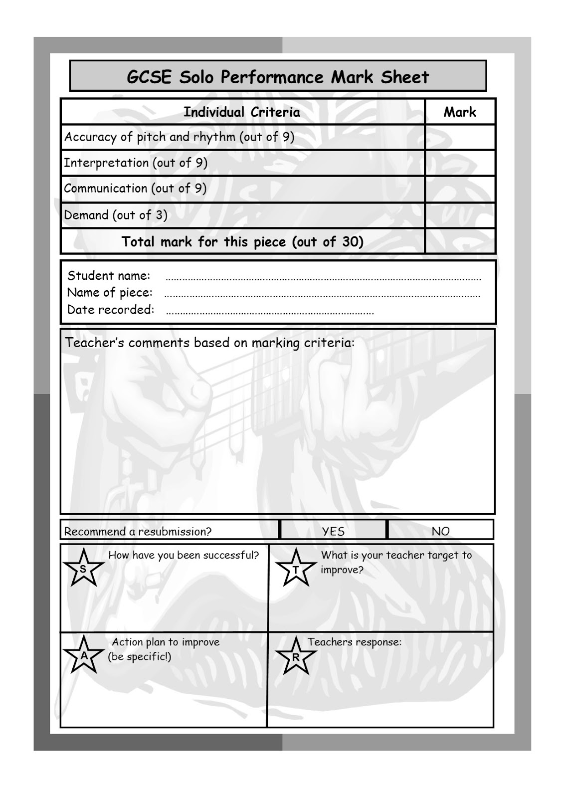 Gwhs gcse music performance blog gcse solo performance mark and
