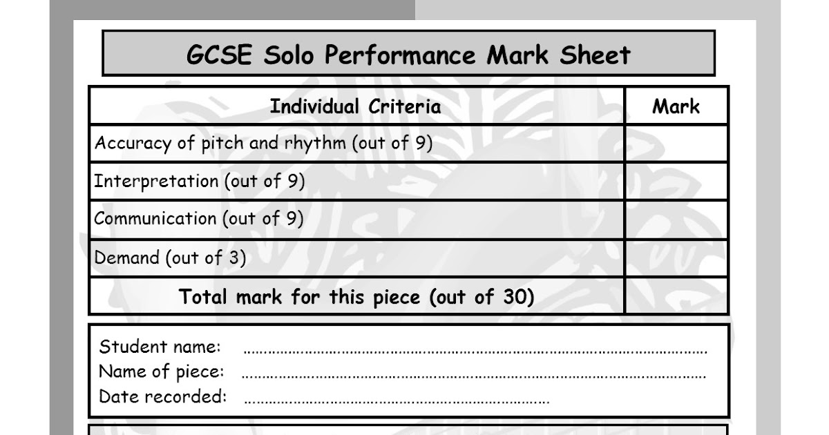 Gwhs gcse music performance blog gcse solo performance mark and