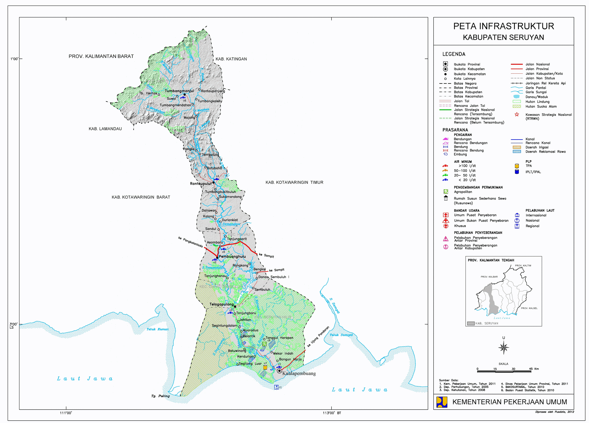 Peta Kabupaten Seruyan