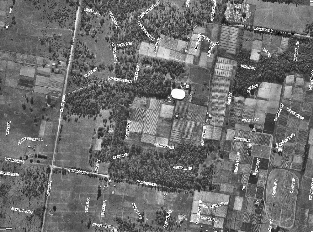 The History of Bracken Ridge b.2 Some maps of the farms lands 1946 in