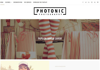 Demonstração Theme Photonic Clean Responsivo para Blogs 2018