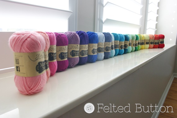 Scheepjes Merino Soft yarn (Felted Button - Colorful Crochet Patterns)