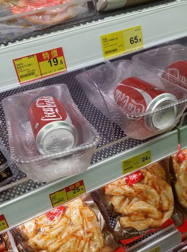 18 Times Product Packaging Contributed To The Great Global Waste Problem Of Our Times - Individually Packaged Coke Cans