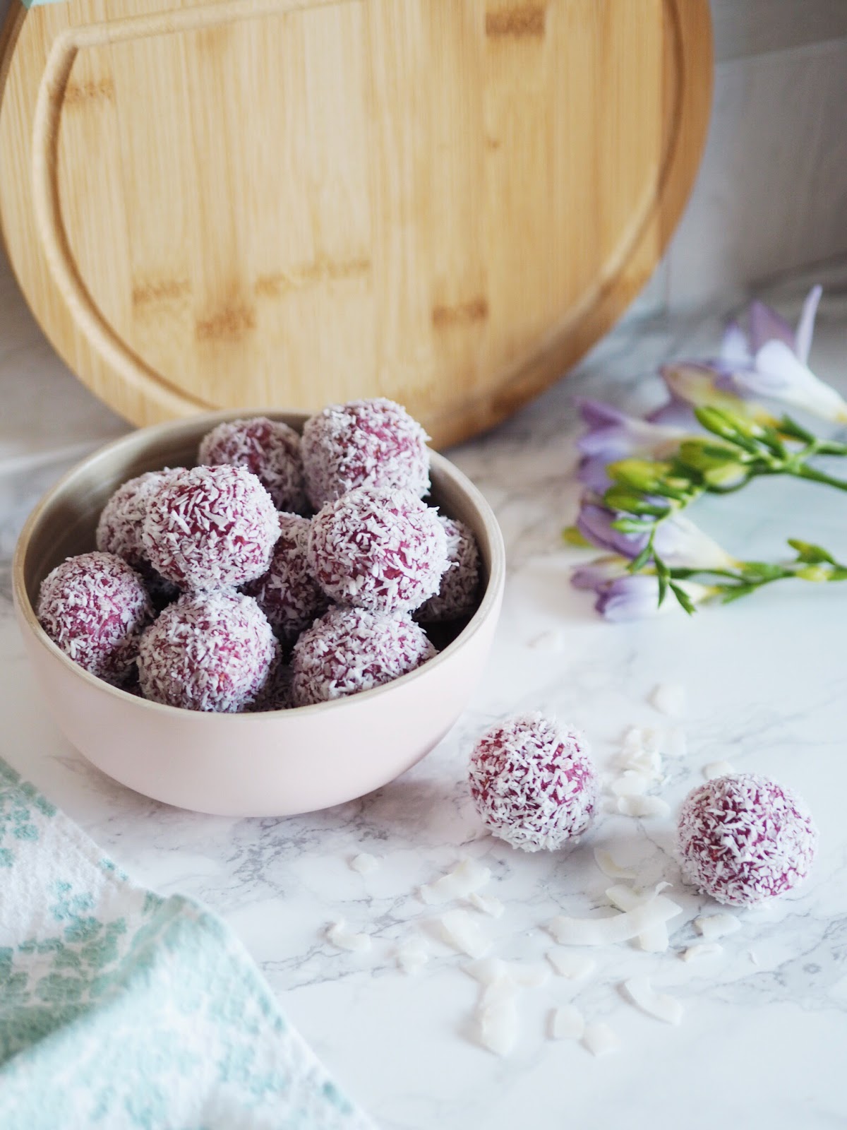 Recipe Raspberry & Coconut Protein Energy Balls Rachel Emily