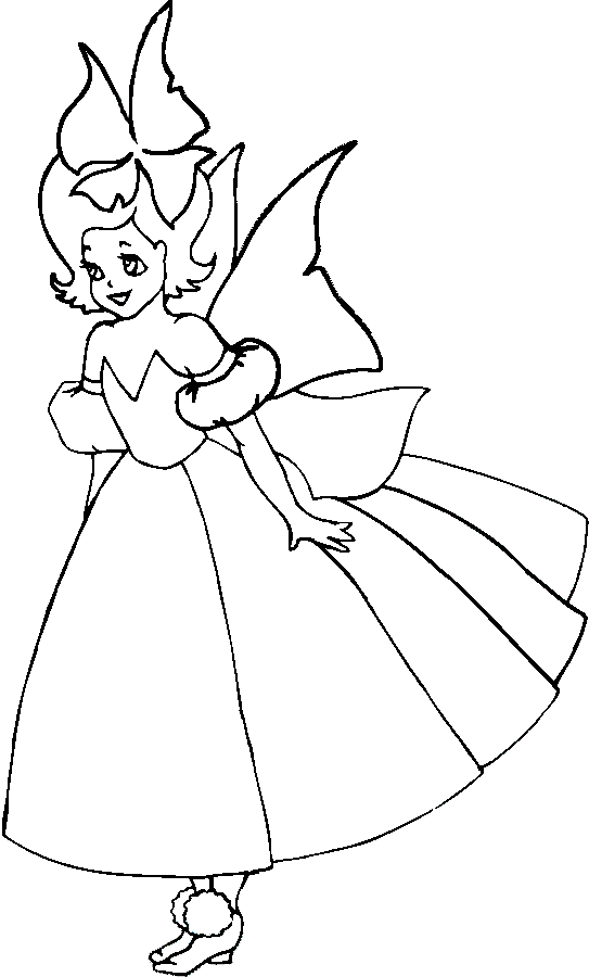 fairie cartoon coloring pages - photo #25