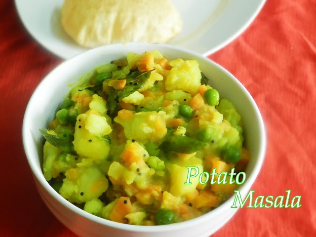  Potato Masala for Poori / Poori masala with vegetables