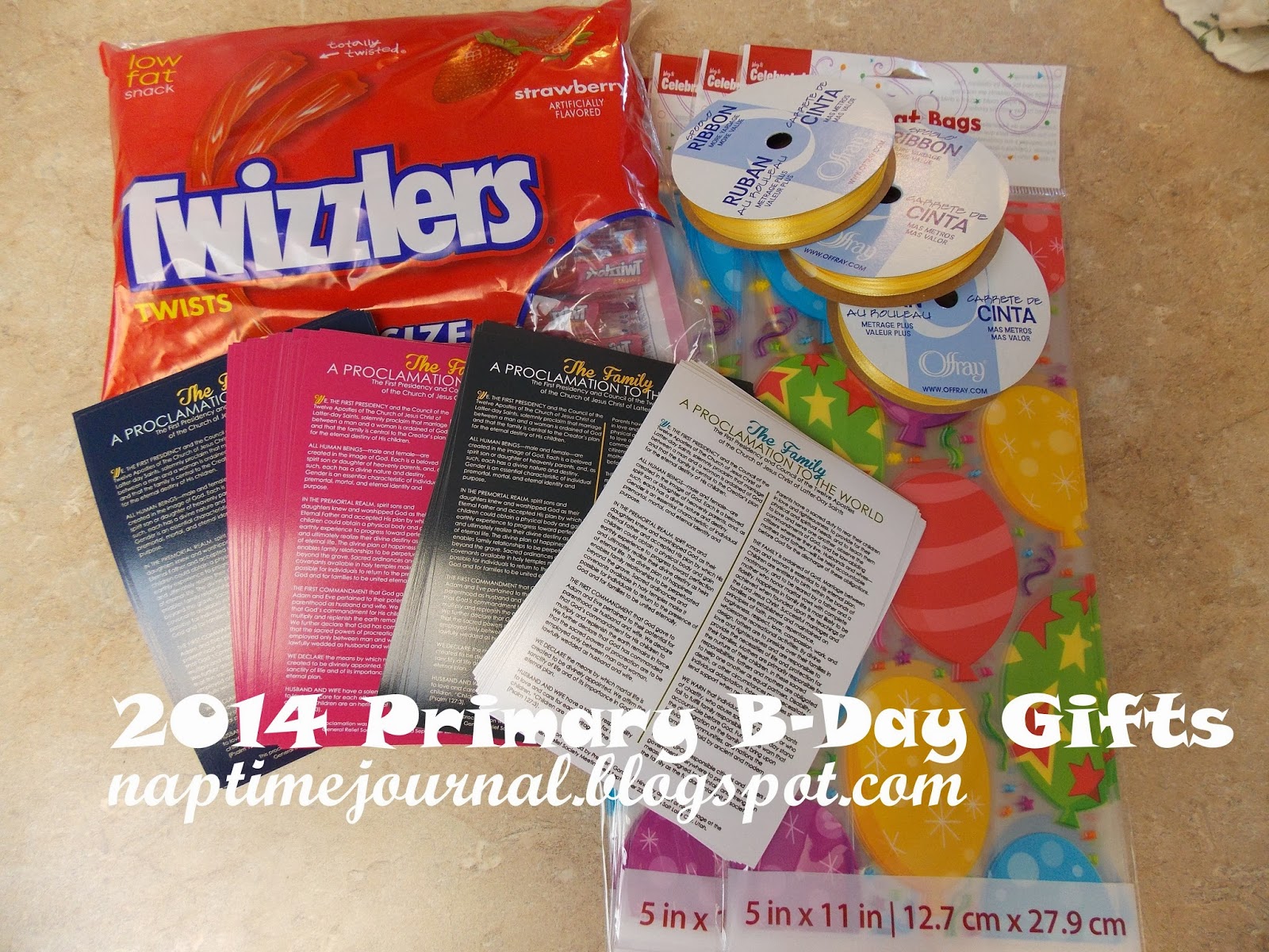 Nap Time Journal: LDS Primary 2014 Birthday Gifts