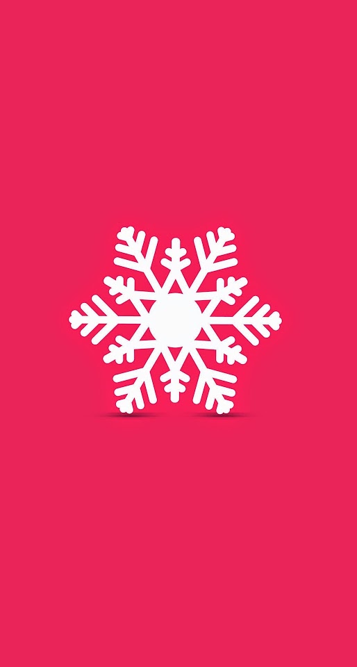 Minimal Snowflake Flat Illustration  Android Best Wallpaper