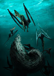 pteranodon reptiles aquatic witton mark flying pterosaurs swim dinosaur prehistoric could pterosaur swimming fish birds sternbergi water animals dive park