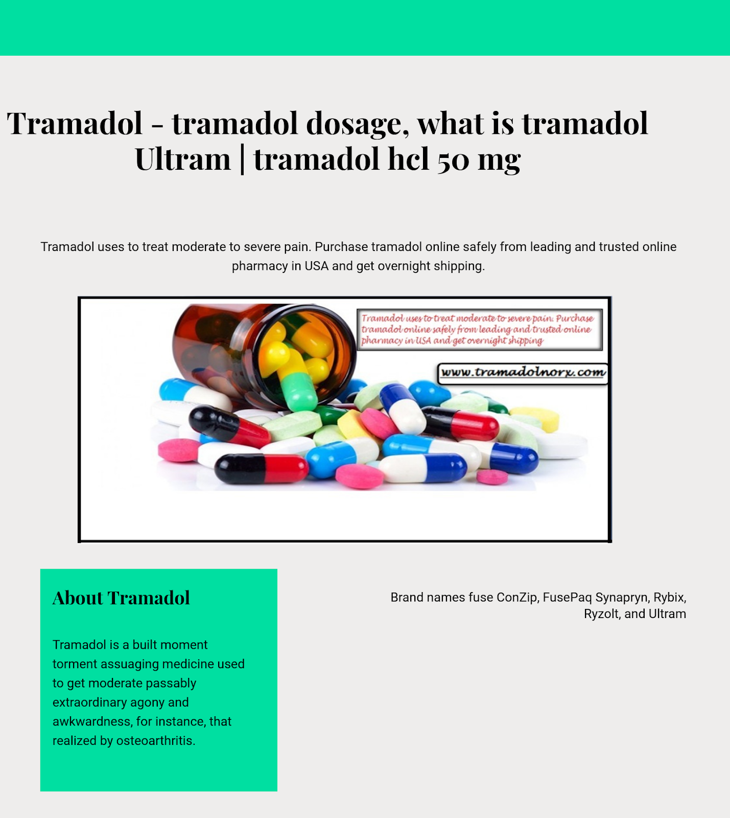 Tramadol And Lack Of Energy