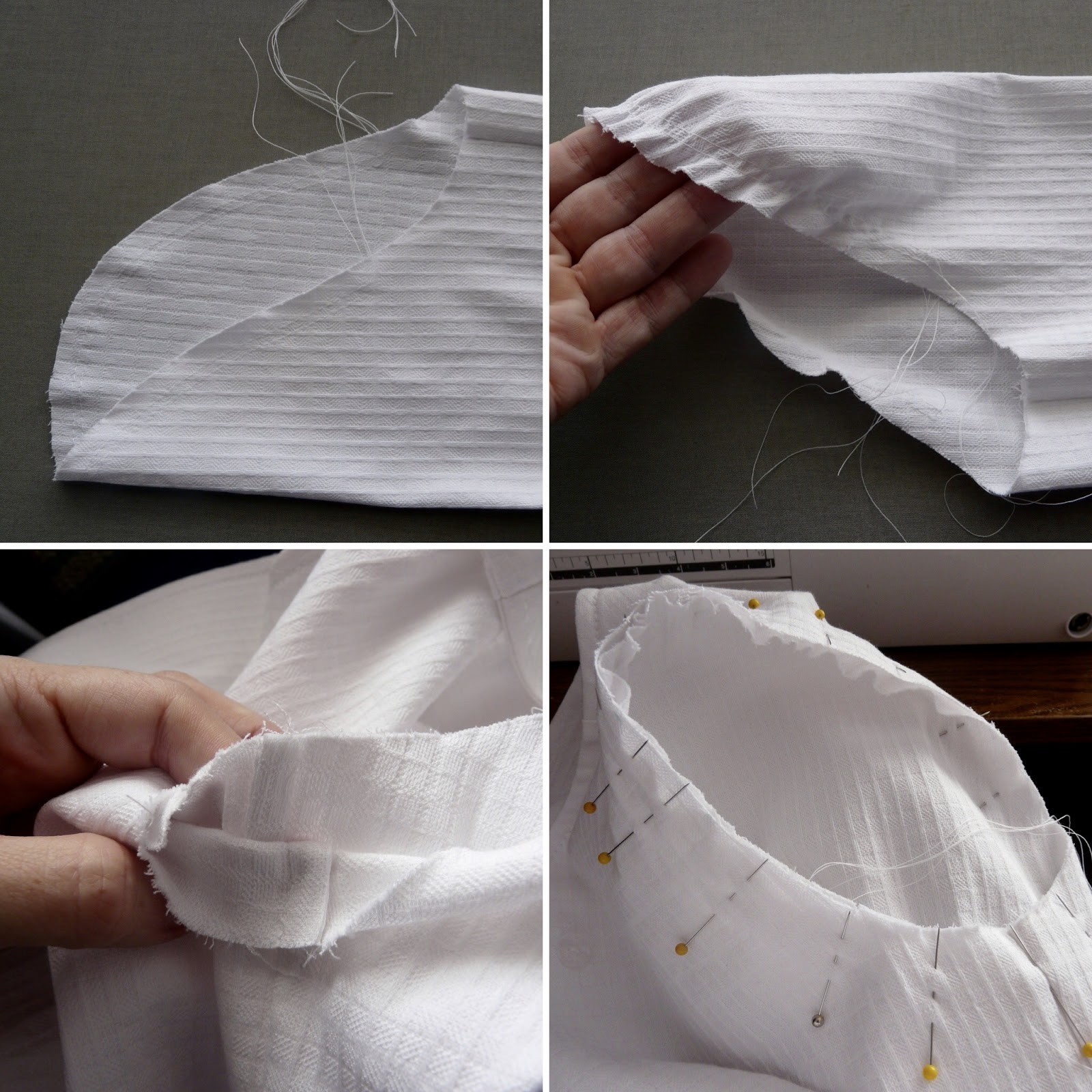 Amanda's Adventures in Sewing French Seams For the Armhole/Sleeve Junction