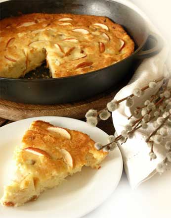 Запеканка с яблоками ,творогом и манкой Как приготовить творожную запеканку с яблоками и манкой