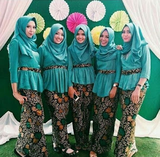 setelan rok batik panjang simpel setelan rok batik panjang simpel