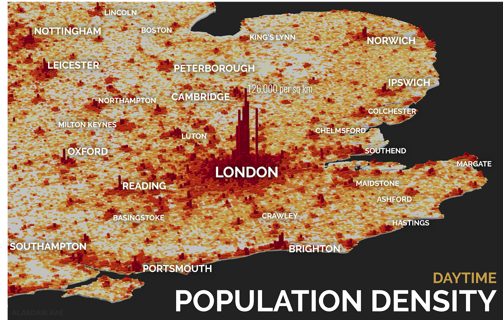 Population Map Of England