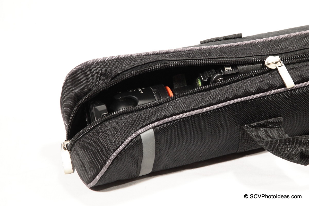 Triopo GX-1328+Sunwayfoto XB44 inside Carry-bag closeup