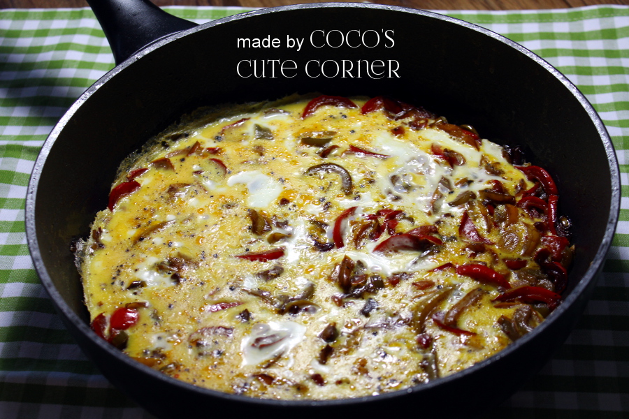 Coco&amp;#39;s Cute Corner: Frittata mit Paprika - eine köstliche Resteverwertung