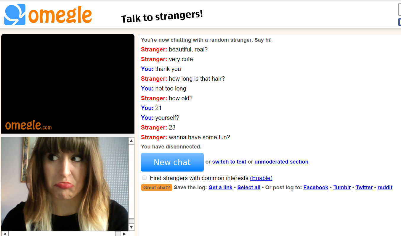 Omegle Antics Continued.