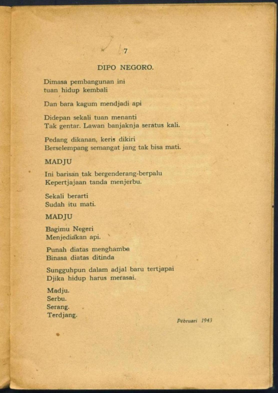 Koleksi Tempo Doeloe: Buku kuno karangan Chairil Anwar 