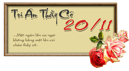 Hình ảnh đẹp chào mừng ngày nhà giáo Việt Nam 20-11