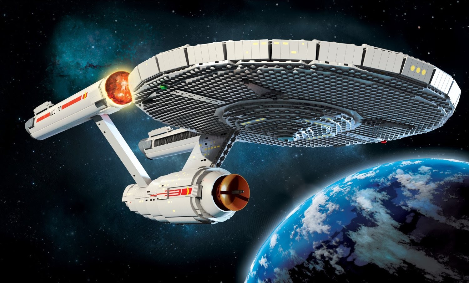 The Trek Collective: Behold the huge Mega Bloks USS Enterprise