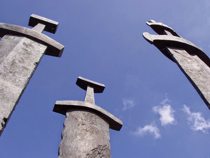 Sverd i fjell Swords in Rock, Norway