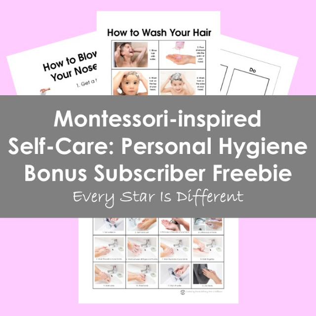 Montessori-inspired Self-Care: Personal Hygiene Bonus Subscriber Freebie