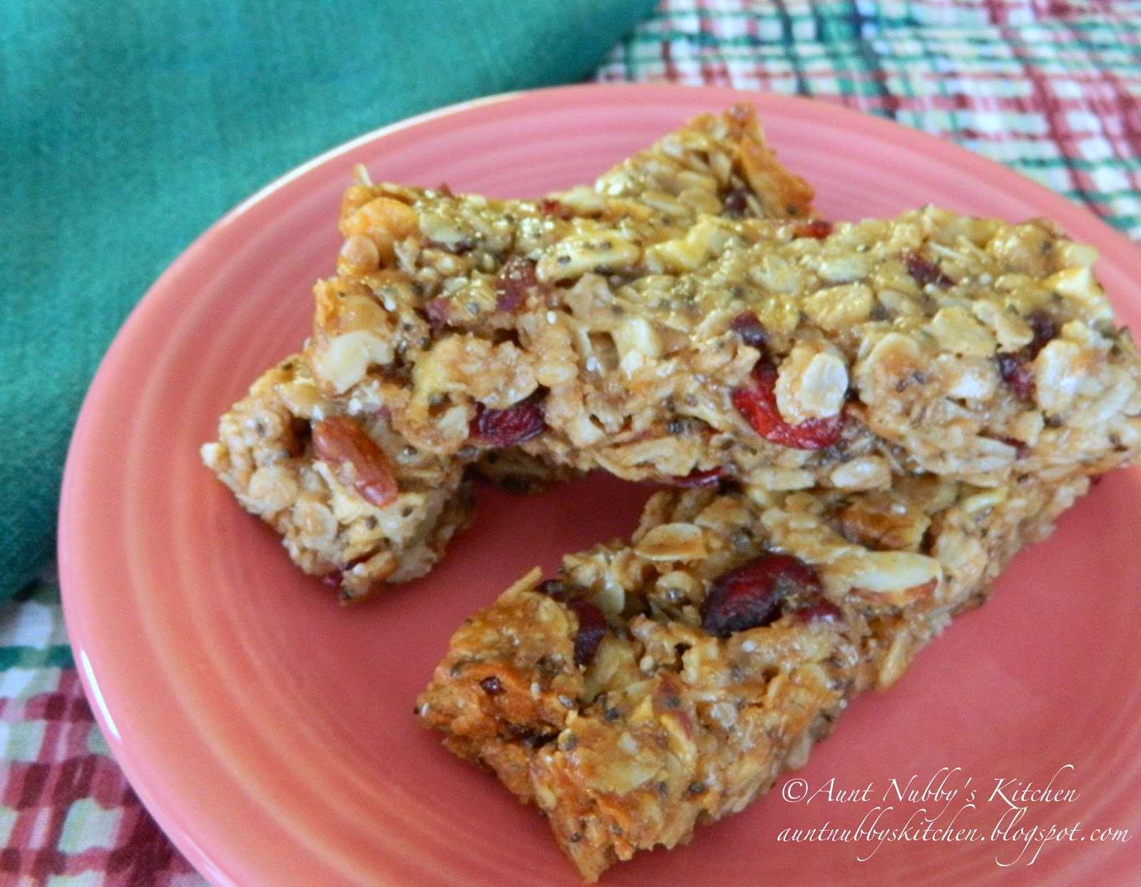 fruit nut granola bar recipe