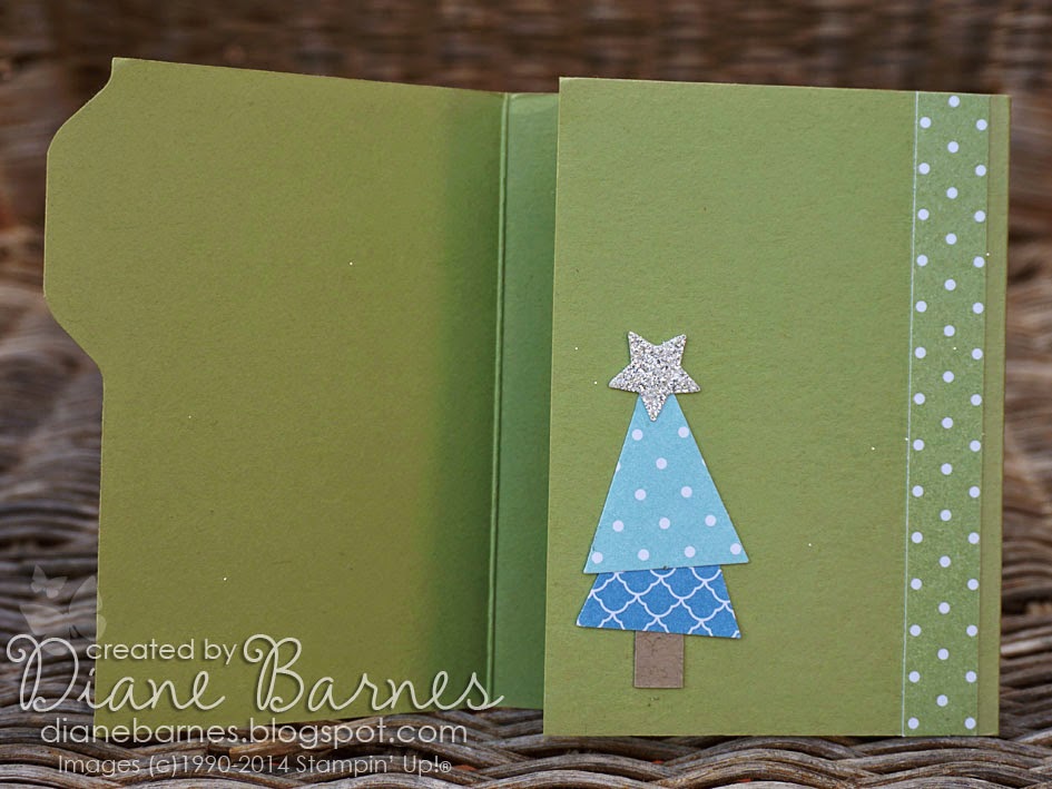 colour me happy Tutorial time Christmas tree gift card holder