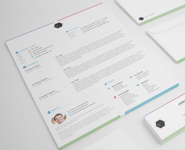 Free Clean CV-Resume Templates to Download